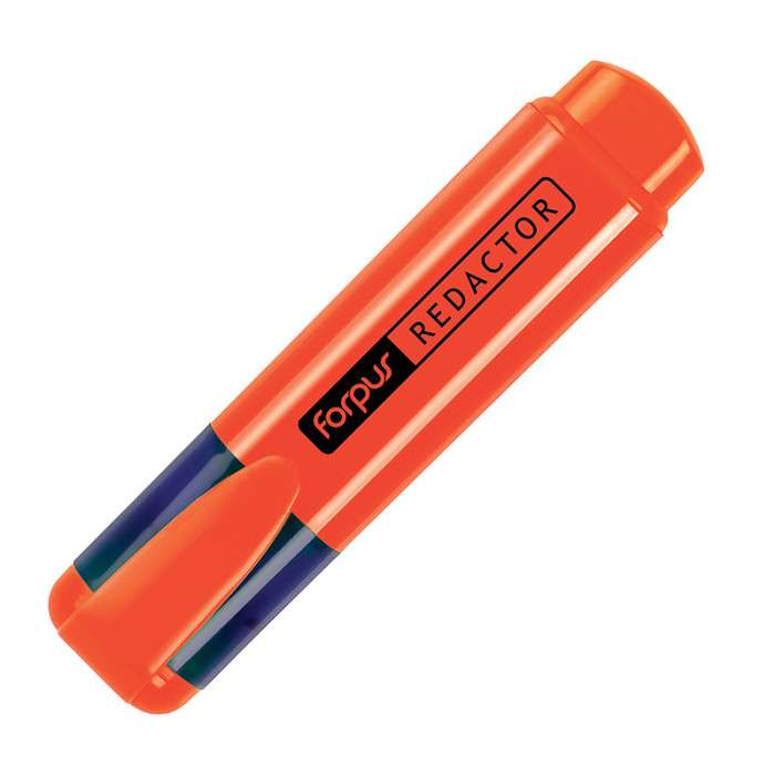 *Teksto žymeklis Forpus Redactor, 2-5mm, kirstu galiuku, oranžinės spalvos