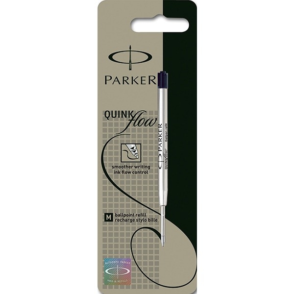 *Šerdelė tušinukui Parker Quink FLOW M, 0,7mm, juodos spalvos, blisteryje