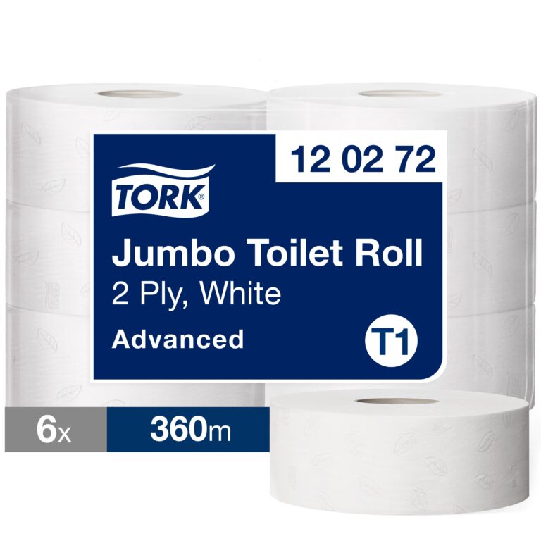 Tualetinis popierius Tork Advanced Jumbo T1, 120272, 2 sluoksniai, 360m, 1800 lapelių, baltos spalvos, 1vnt