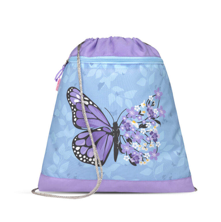Maišelis sportinei aprangai Belmil 336-91 Purple Blue Butterfly