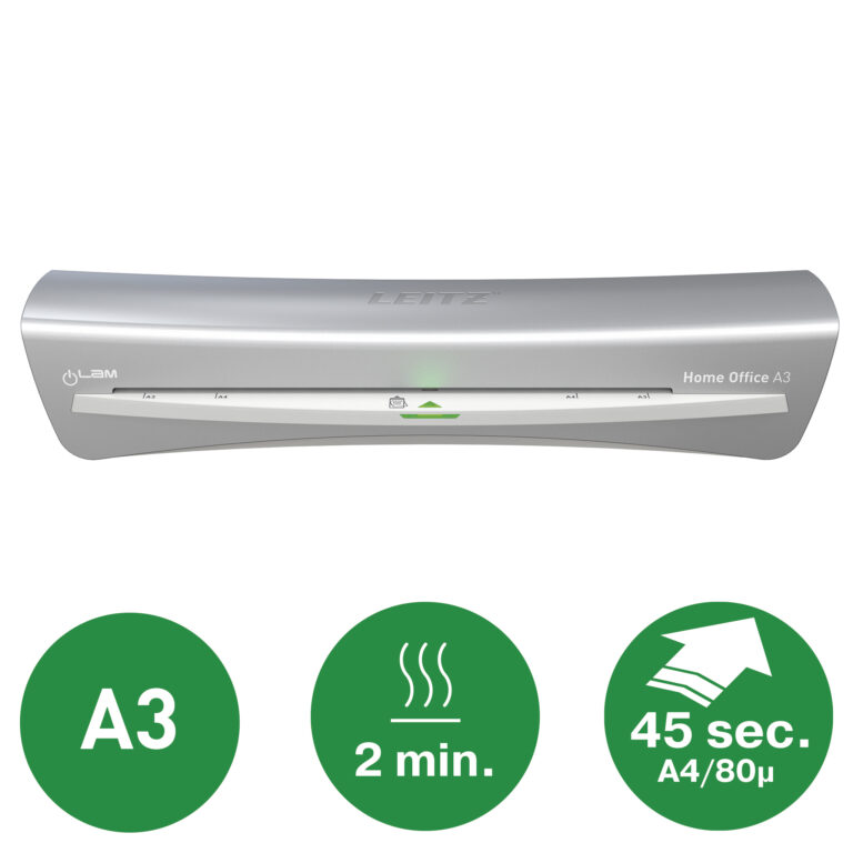 Laminavimo aparatas Leitz iLAM Home Office A3 pilkos spalvos