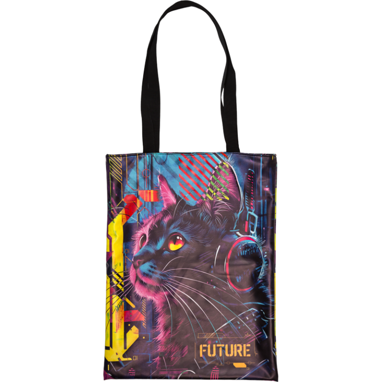 Pirkinių krepšys deVENTE Cyber Cat 34×44 cm