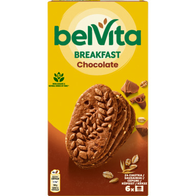 Sausainiai Belvita, su šokoladu, 300g
