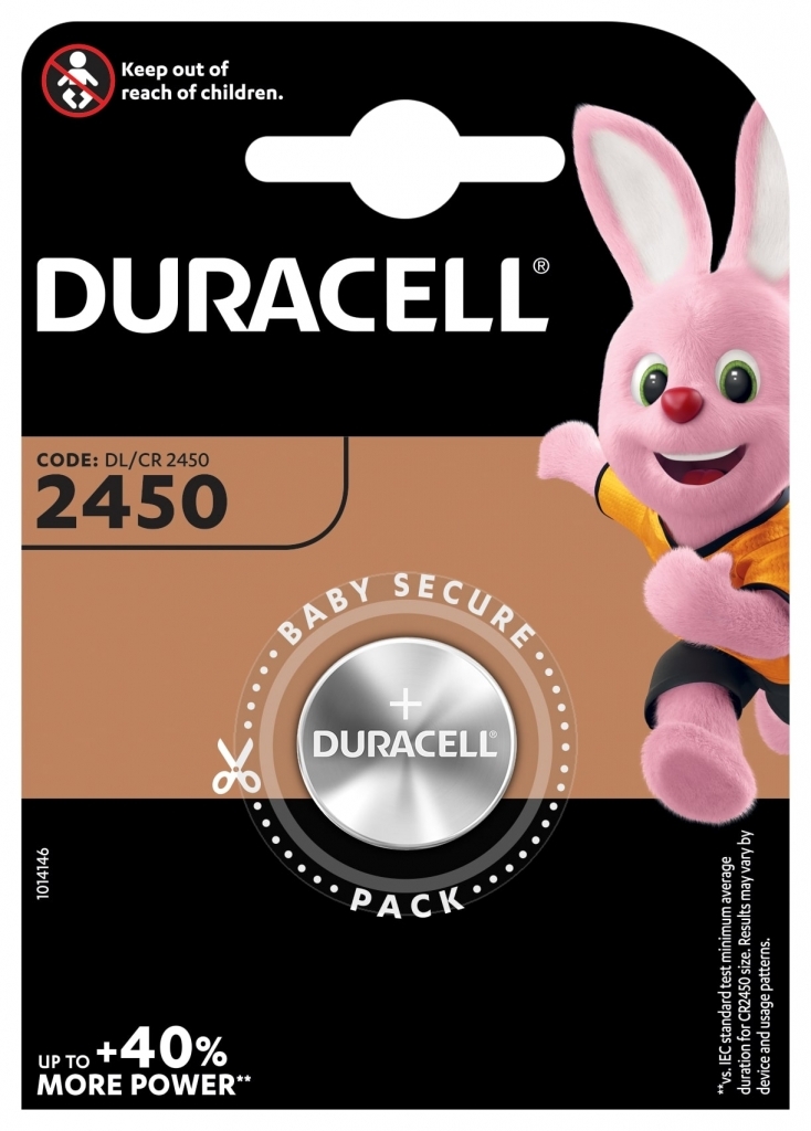 Elementas Duracell DL2450 (CR2450) 3V, ličio, 1 vnt