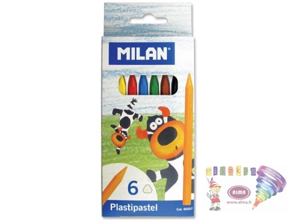 *Vaškinės kreidelės 6sp 80007 MILAN/144