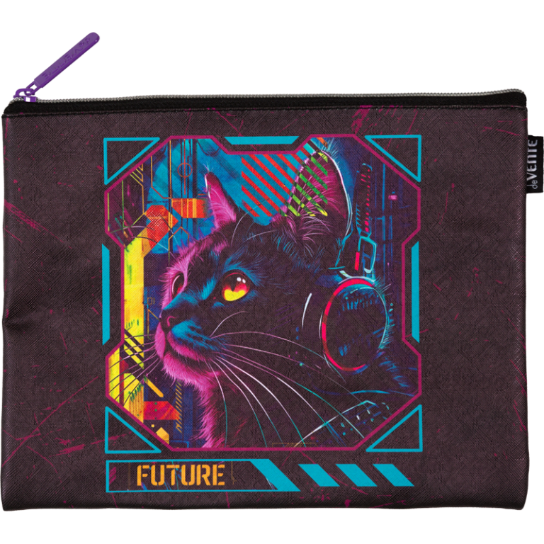 Aplankas – vokas deVENTE Cyber Cat A5, 27×20,5×1 cm