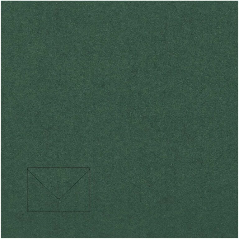 Dekoratyvinis vokas Paper Poetry C5, 162x229mm, 100g, tamsiai žalios spalvos, 1vnt