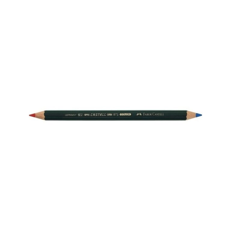 Spalvotas pieštukas Faber-Castell Castell Color 873, dvipusis, raudonas/mėlynas