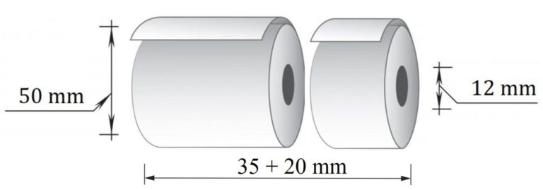 Terminių kasos juostų rinkinys, 35+20x30m/12mm (maks. diam 50mm)