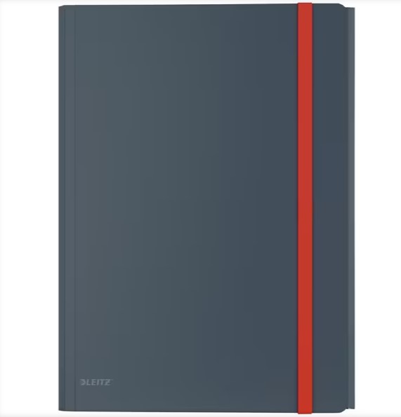 Pristatymo aplankas Leitz Cosy Mobile su 20 įmaučių, A4, aksominės pilkos spalvos.