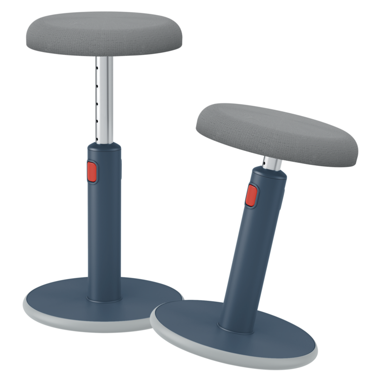 Ergonomiška kėdė Leitz Ergo Cosy, du viename, aksominės pilkos spalvos