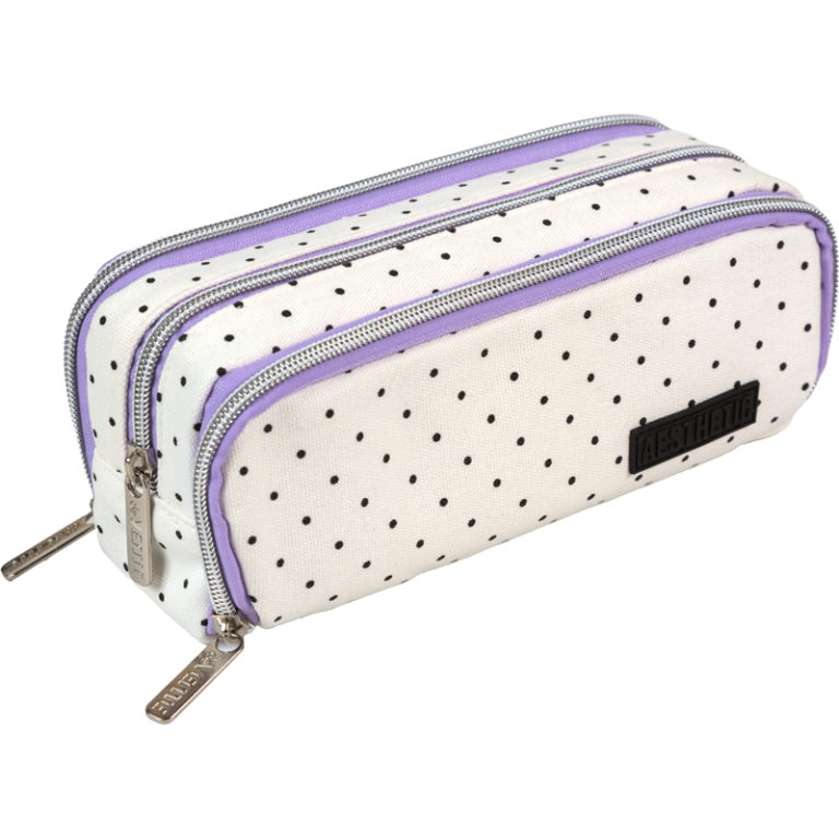 Penalas deVENTE Aesthetic,22x9x6 cm, ovalus, baltos spalvos su taškeliais