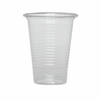 Vienkartinės stiklinės šaltiems gėrimams, 200ml, 100vnt., skaidrios
