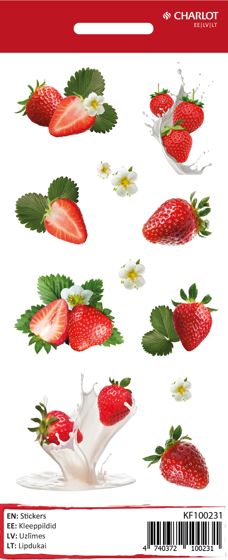 Lipdukai Charlot, Braškės