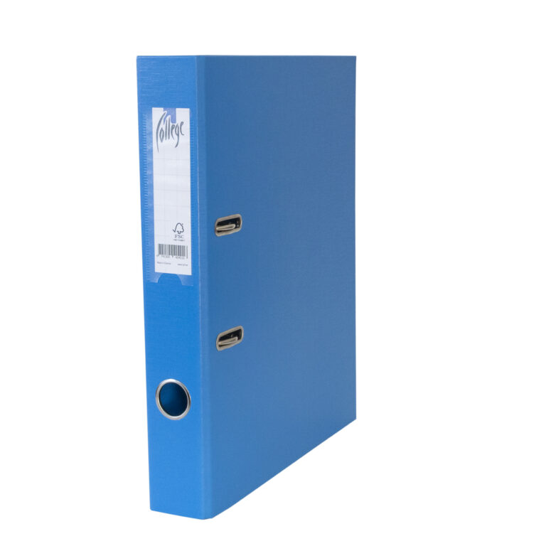 Segtuvas College, A4, 50mm, PP/PP, be apkaustų, šviesiai mėlynos spalvos
