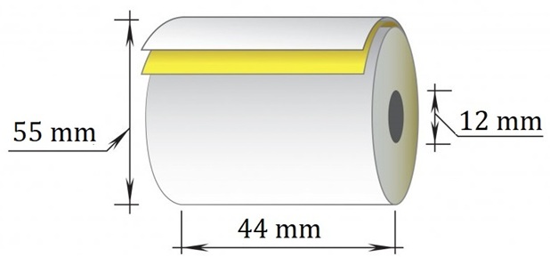 Dvisluoksnė kasos juosta SC/SC, 44x16mx12mm (maks. diam. 55mm)