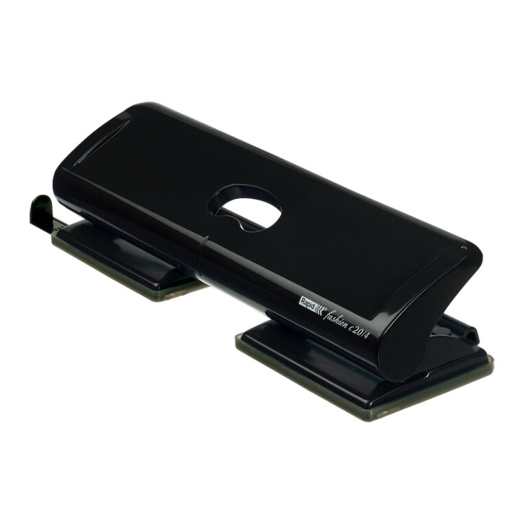 Skylmuša metalinė 4 skylių RAPID FC20/4 ,juoda pramuša iki 20lapų