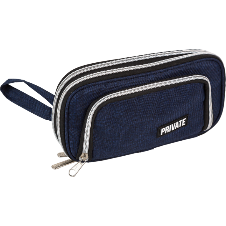 Penalas deVENTE Private, 22×11.5×5(9) cm, ovalus, mėlynos spalvos