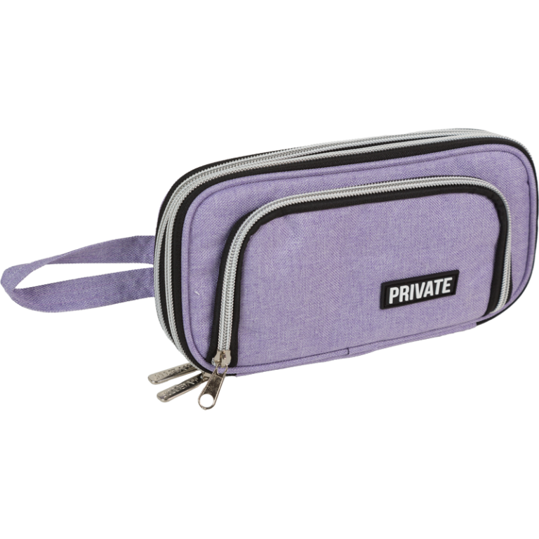 Penalas deVENTE Private, 22×11.5×5(9) cm, ovalus, violetinės spalvos