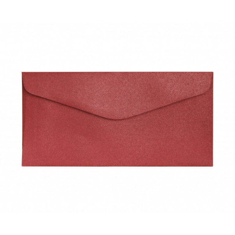 Vokas Galeri Papieru, DL, 150g/m2, 10vnt./pak., perlamutrinės raudonos spalvos