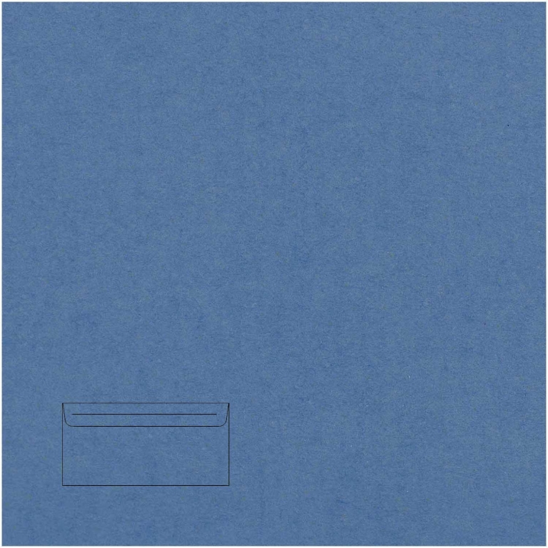 Dekoratyvinis vokas Paper Poetry C7, 110x75mm, 100g, mėlynos spalvos, 1vnt