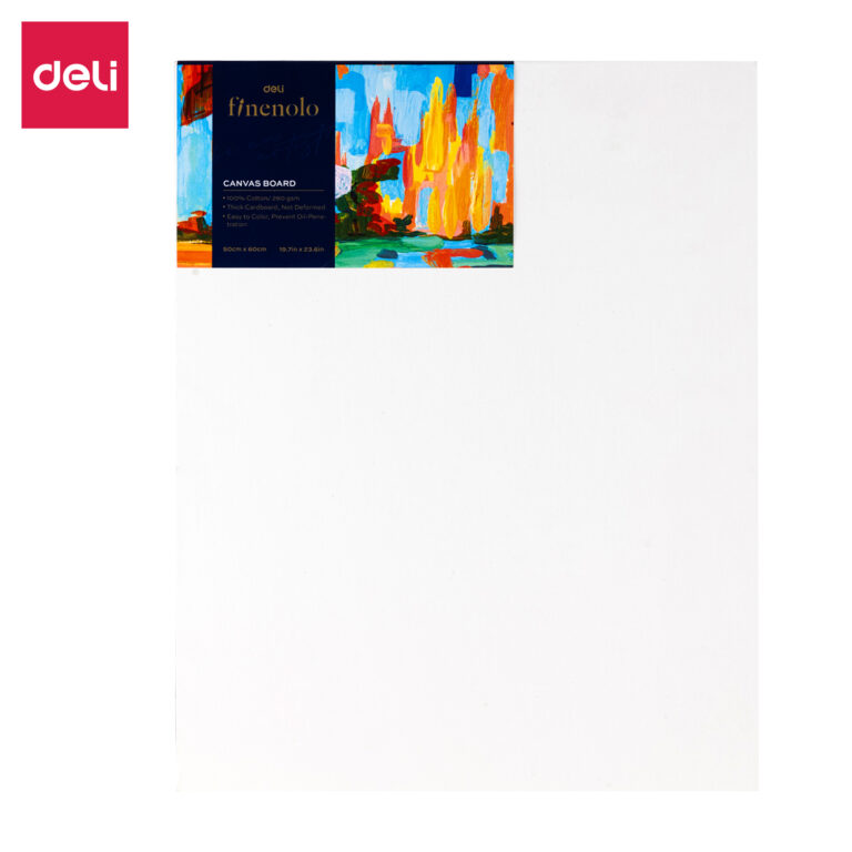 Drobė Finenolo 50x60cm, 100 % medvilnė 280 g/m2, ant kartono, smulkaus pluošto