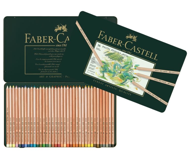 Spalvoti pieštukai Faber-Castell PITT Pastel , 36 spalvos, metalinėje dėžutėje