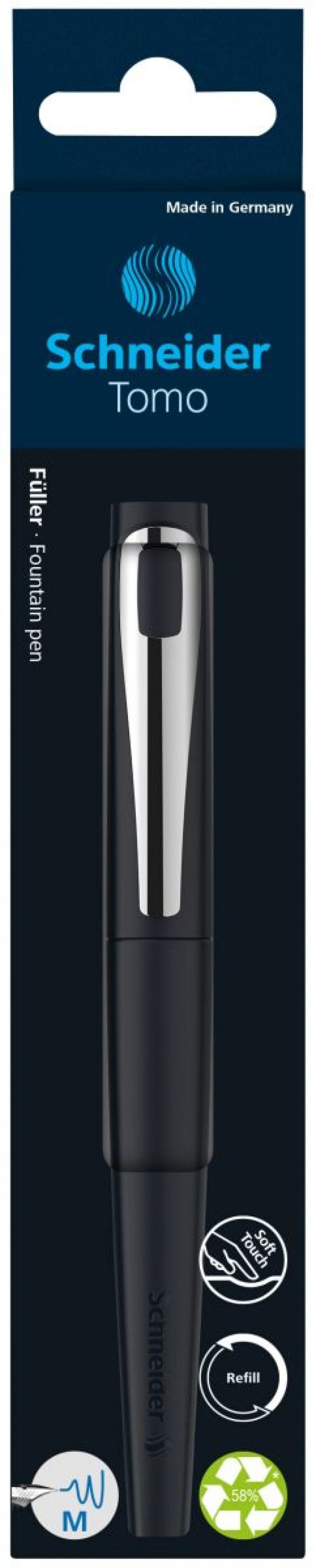 Plunksnakotis Schneider Tomo M all black