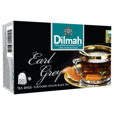 Aromatizuota juodoji arbata Dilmah, Earl Grey, 20×1,5g