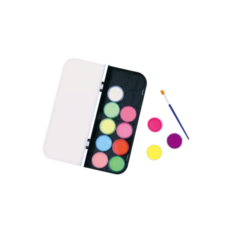 Veido dažai Keyroad švytintys tamsoje 12 spalvų