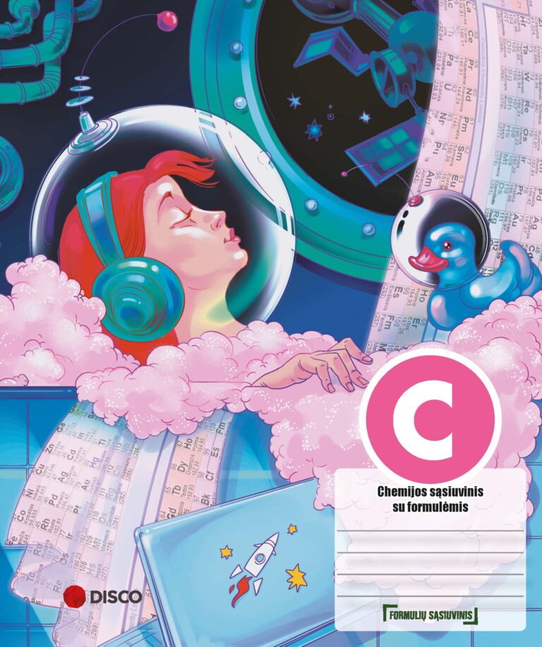 Formulių sąsiuvinis, chemijai, 38 lapų, langeliais