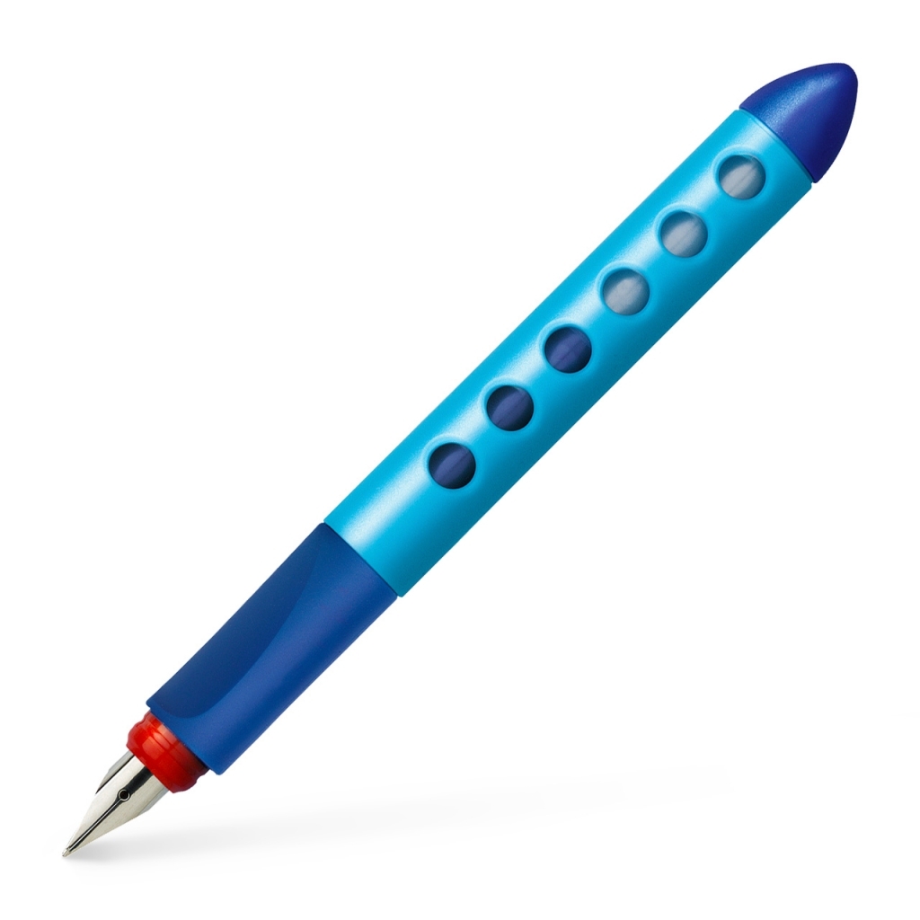 Plunksnakotis Faber-Castell Scribolino, dešiniarankiams, mėlynos spalvos Plunksnakotis Faber-Castell Scribolino, dešiniarankiams, mėlynos spalvos