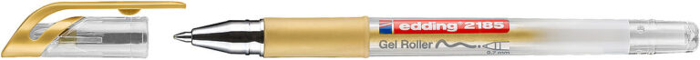 Gelinis rašiklis Edding Gel Roller 2185, 0.7mm, auksinės spalvos