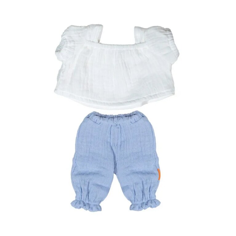 Miniland melsvas komplektas lėlei (38 cm)