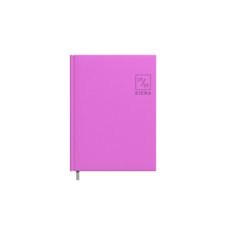 Darbo kalendorius Timer Diena 2025/2026, 140×190, minkštas PU viršelis, alyvinės spalvos