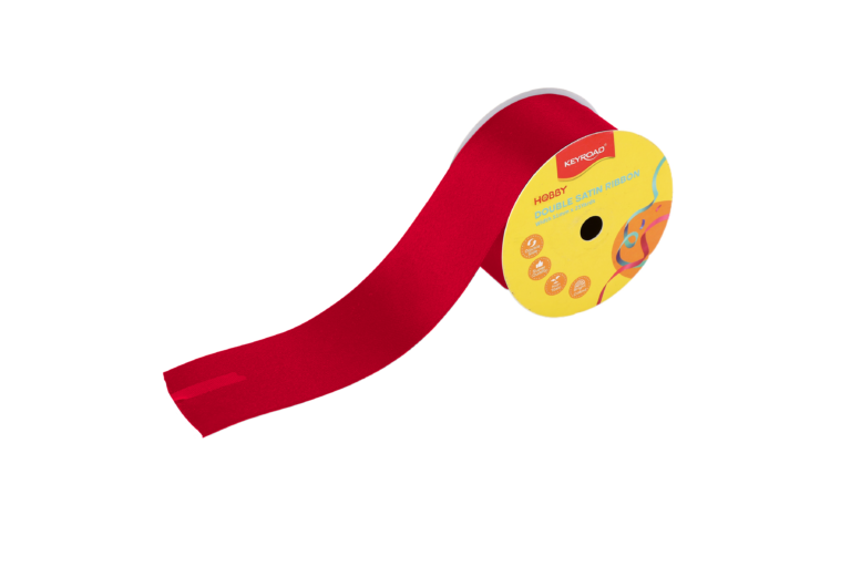 Satino juostelė Keyroad, 51 mm x 25 m. raudonos spalvos 115