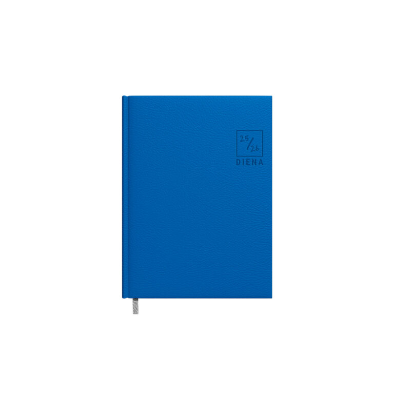 Darbo kalendorius Timer Diena 2025/2026, 140×190, minkštas PU viršelis, mėlynos spalvos