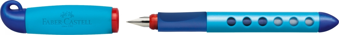 Plunksnakotis Faber-Castell Scribolino, dešiniarankiams, mėlynos spalvos Plunksnakotis Faber-Castell Scribolino, dešiniarankiams, mėlynos spalvos