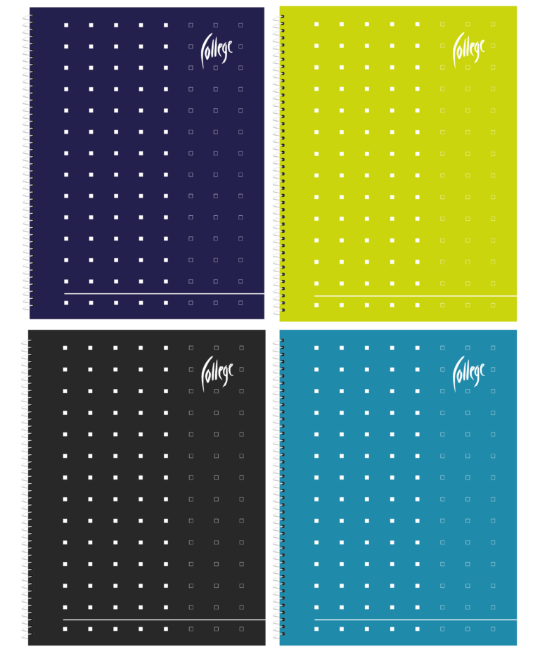 Sąsiuvinis College Supreme, A5, 60 lapų, su spirale šone, langeliais