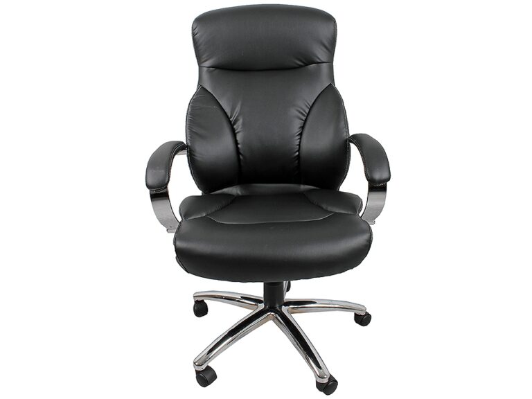Vadovo kėdė College 169, dirbtinė oda, juodos spalvos