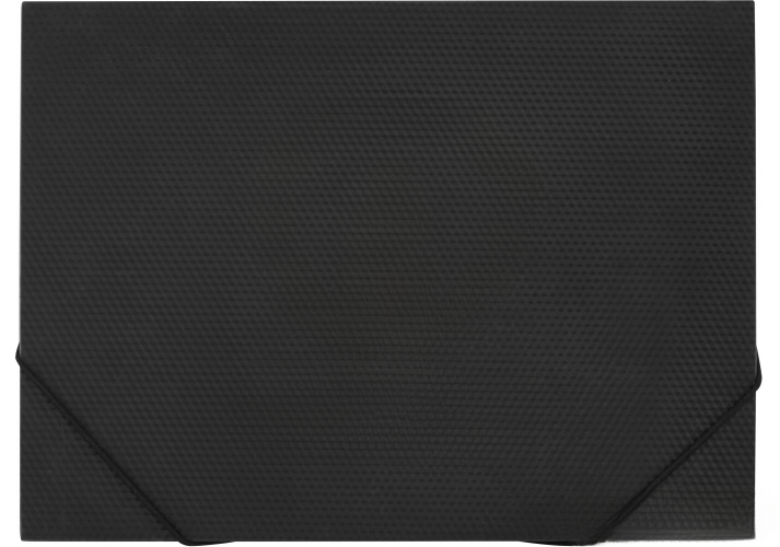 Aplankas College A3, 35mm, su gumelėmis, plastikinis, juodos spalvos