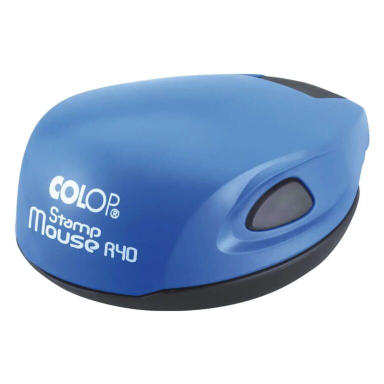 Kišeninis antspaudas Colop Mouse R40, tamsiai mėlynos spalvos