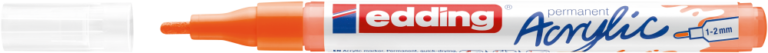 Akrilinis žymeklis edding 5300, neoninės oranžinės spalvos