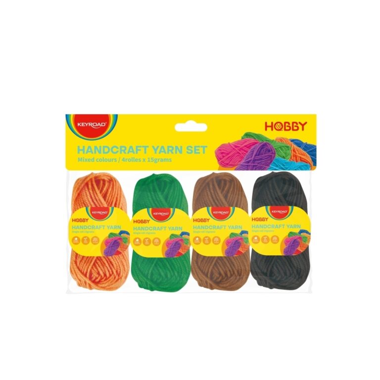 Rankdarbių siūlų rinkinys Keyroad, 4x 25g,  4 spalvos