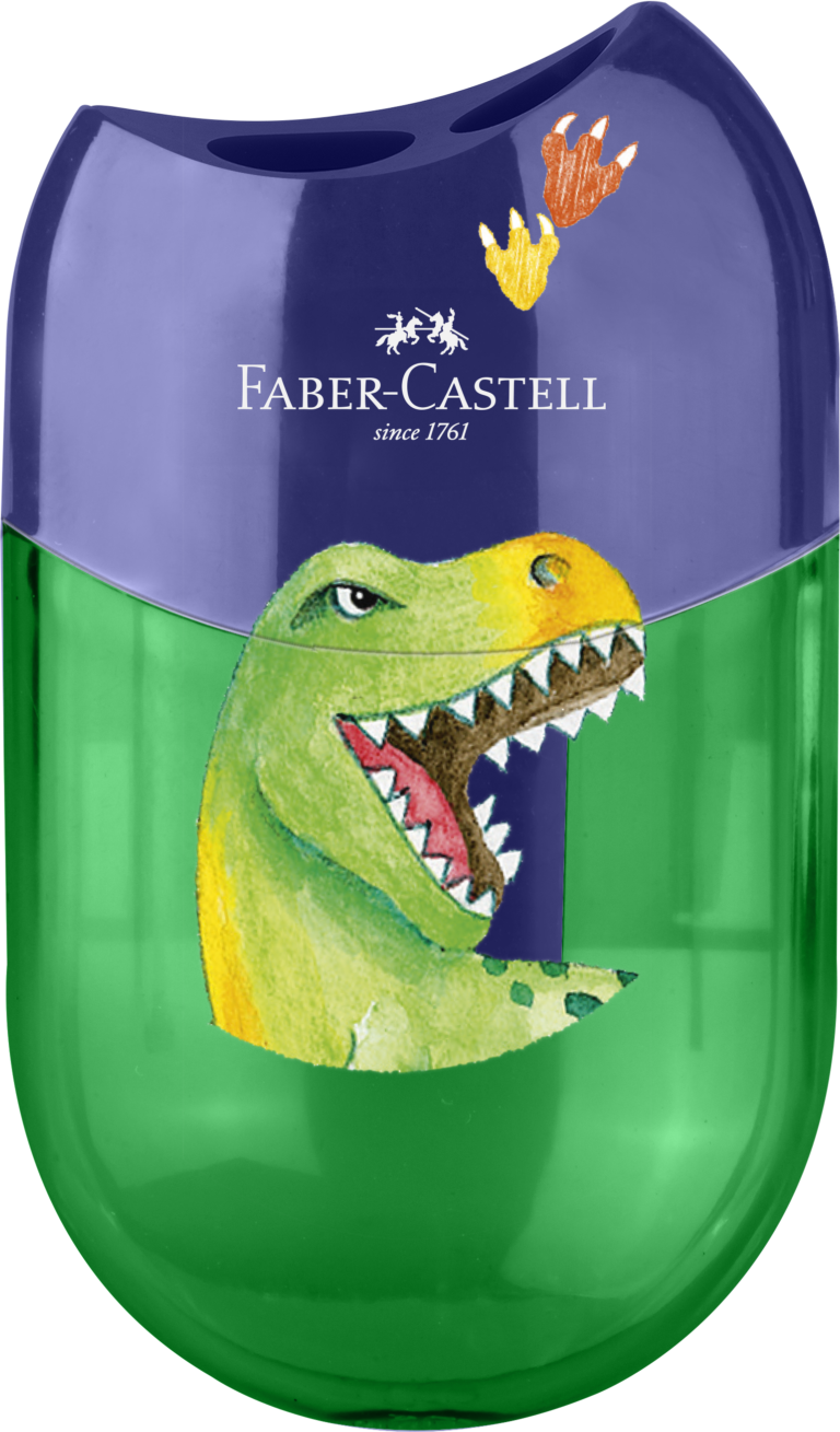 Drožtukas su trintuku Faber-Castell Dino 2-jų skylučių