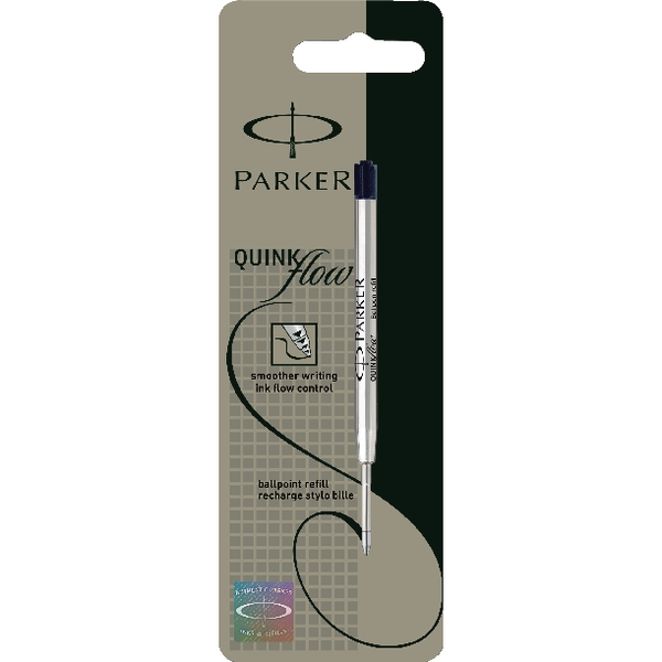 *Šerdelė tušinukui Parker Quink Flow F. 0.5mm. juodos spalvos. blisteryje
