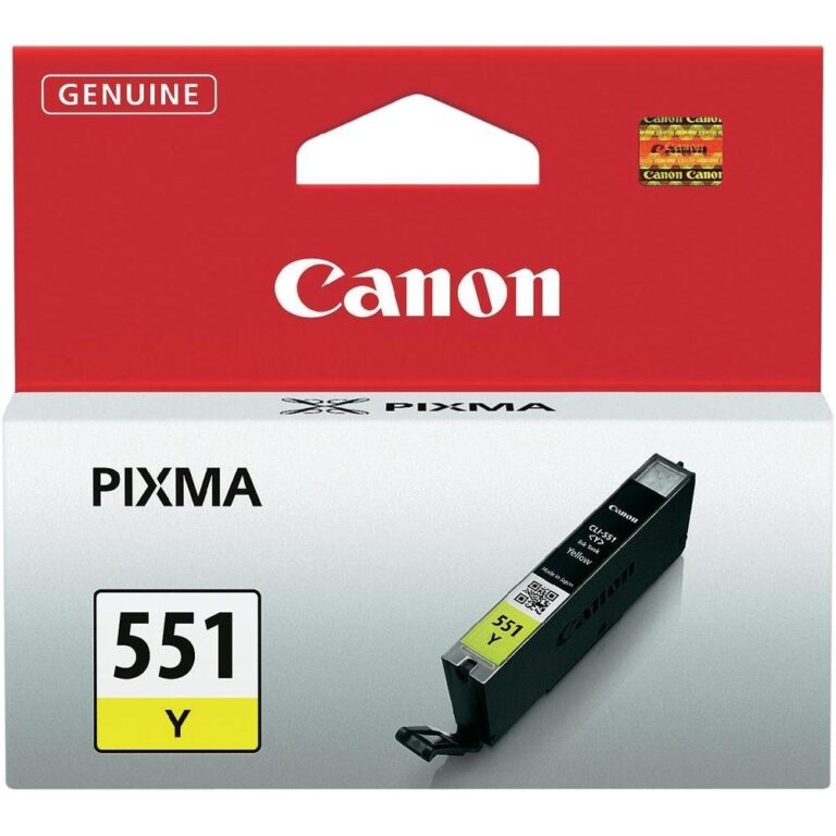Rašalo kasetė Canon CLI-551Y, geltona, 7 ml, originalas