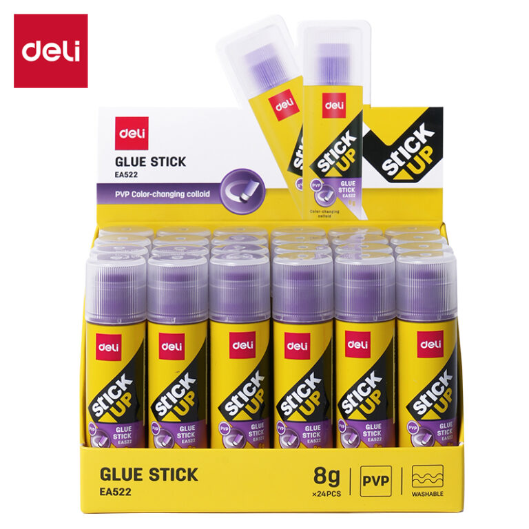 Klijai Deli 8g violetinės spalvos