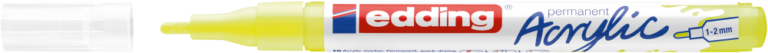 Akrilinis žymeklis edding 5300,  neoninės geltonos spalvos