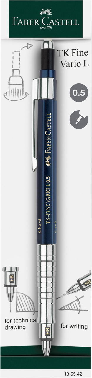 135542_Mechanical pencil TK-Fine Vario L 0.5 mm, Indigo